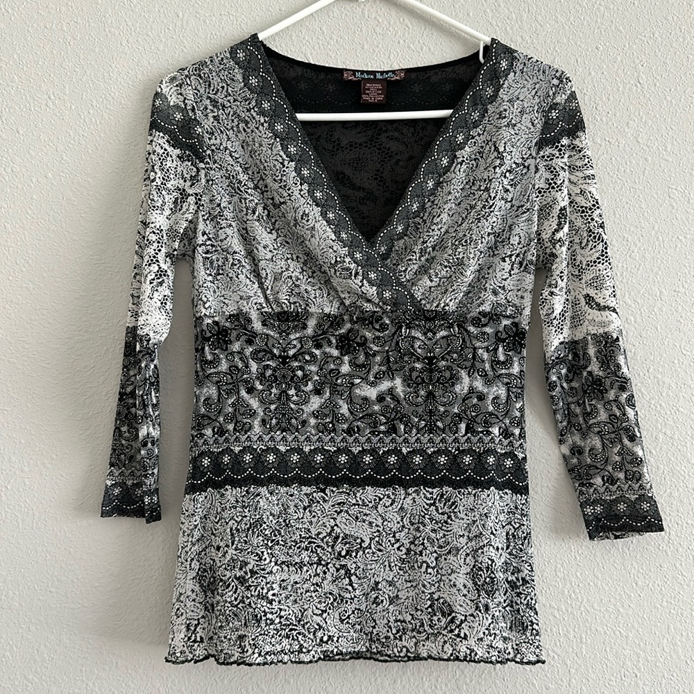Madison michelle vintage mesh top size small